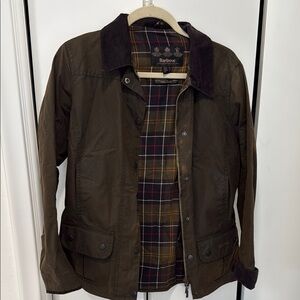 Barbour Olive Green Military Jacket